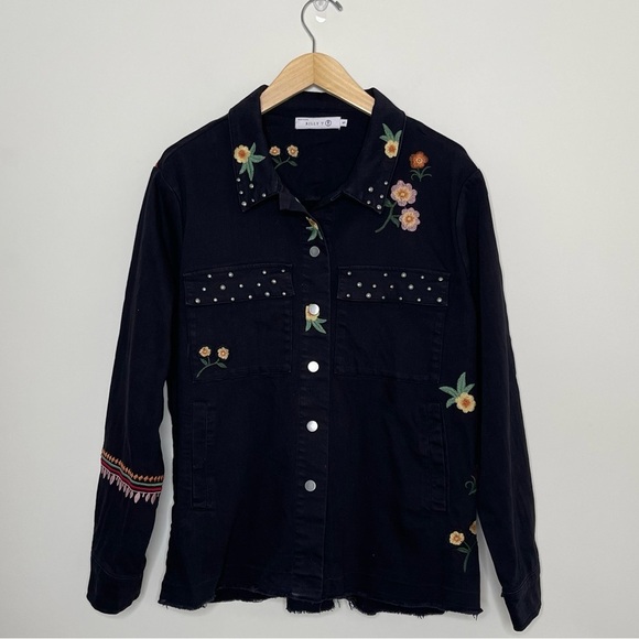 Billy T Throw It On Jacket Embroidered boho western studs event - Picture 16 of 16